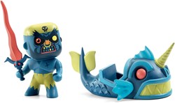 Djeco Arty Toys Pirate Terrible & Monster Play Figure Boat