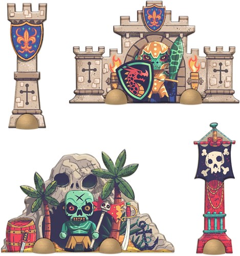 Djeco puzzle giant puzzle - battle - 30 pieces FSC MIX-3