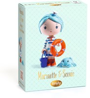Djeco tinyly play figure Marinette & Scouic - collectible toy figure-3