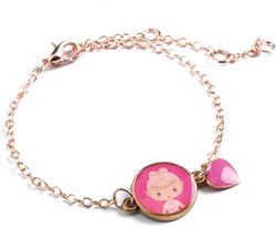 Djeco tinyly elf bracelet - Gold-coloured kids' bracelet with medallion