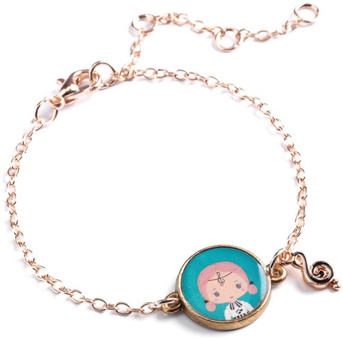 Djeco bracelet Tinyly Sidonie - children's jewelry with medallion