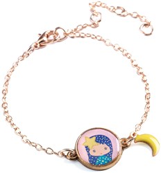Djeco bracelet tinyly Luz - children's jewelry with moon charm