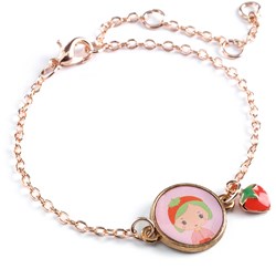 Djeco bracelet tinyly Berry - gold-coloured kids jewellery with charm