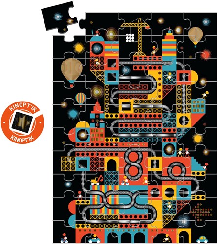 Djeco puzzle city - magical toy FSC cardboard
