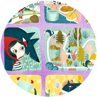 Djeco puzzle fairy tale Little Red Riding Hood - 35 pieces - FSC MIX-3