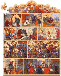 Djeco puzzle - children's puzzle Le Roi Arthur knight adventure