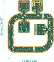 Djeco road puzzle - playset for kids - cardboard roads-2
