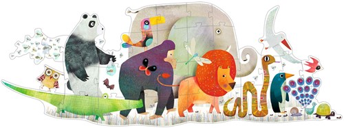Djeco giant puzzle animal parade - 36 pieces FSC cardboard