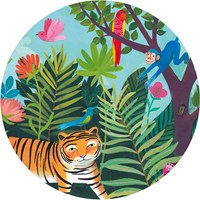 Djeco puzzle tiger - silhouette animal puzzle 24 pieces kids puzzle-3