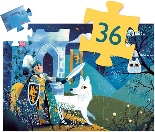 Djeco puzzle knight full moon - 36 pieces FSC cardboard-2