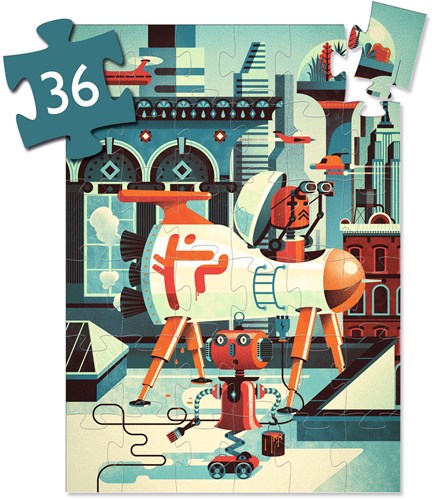 Djeco puzzle Bob le Robot - jigsaw puzzle 36 pieces cardboard-2
