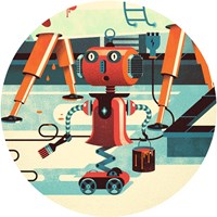 Djeco puzzle Bob le Robot - jigsaw puzzle 36 pieces cardboard-3