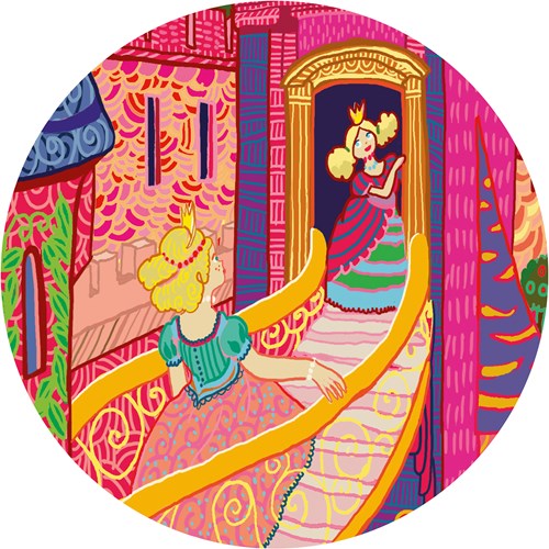 Djeco puzzle fairy castle - silhouette jigsaw 54 pieces FSC cardboard-3
