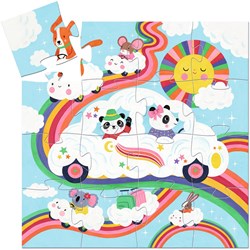 Djeco puzzle toy Voiture nuage 16 pieces FSC MIX