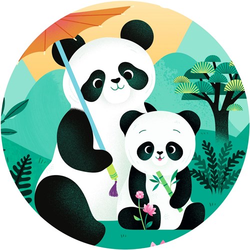 Djeco puzzle animals Leo the panda 24 pieces FSC cardboard-3