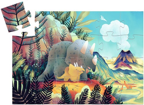 Djeco puzzle silhouette Teo the dino - 24 pieces - FSC cardboard