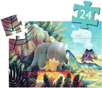 Djeco puzzle silhouette Teo the dino - 24 pieces - FSC cardboard-2