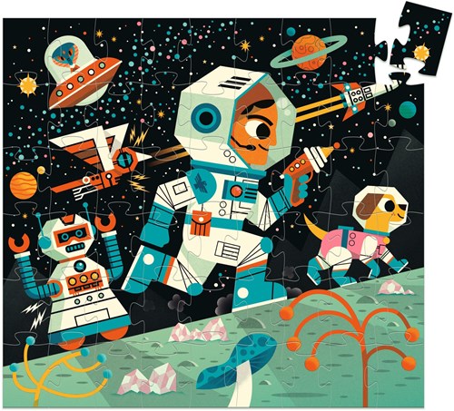 Djeco puzzle space station - 54 pieces FSC cardboard kids puzzle