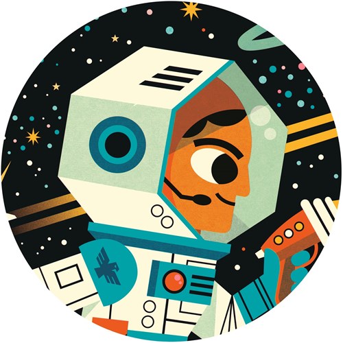 Djeco puzzle space station - 54 pieces FSC cardboard kids puzzle-3