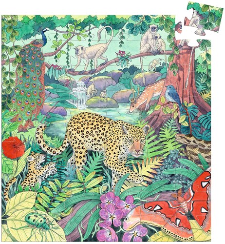 Djeco puzzle toy Jungle indienne 54 pieces FSC MIX