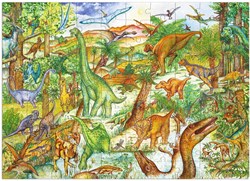 Djeco puzzle Dinosaurs - educational toy - 100 pieces