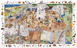 Djeco observation puzzle Fortified castle - 100 pieces FSC cardboard