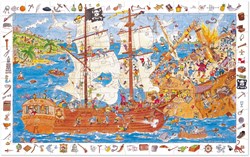 Djeco puzzle Pirates - 100 pieces FSC cardboard observation