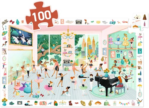 Djeco puzzle - 100 pieces - dance school for kids-2