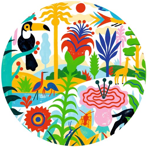 Djeco puzzle Jungle - 100 pieces - FSC cardboard - colourful jigsaw-3