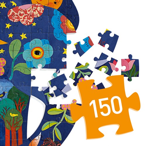 Djeco puzzle Elephant - FSC MIX - 150 pieces - kids jigsaw-2