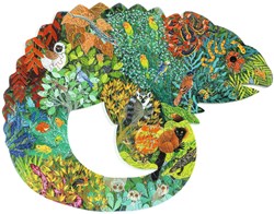 Djeco puzzle Chameleon - FSC cardboard animal puzzle 150 pieces