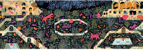 Djeco puzzle - 500 pieces - kingdom of cats - jigsaw for kids