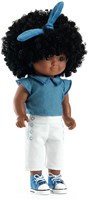 Djeco doll Janet - realistic play doll with sleeping eyes and curly hair