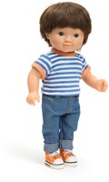 Djeco boy doll Fred - 32 cm vinyl sleeping eyes POMEA collection-2
