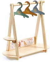 Djeco accessories Large clothes rack doll wardrobe - FSC wood