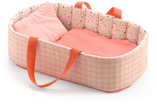 Djeco accessories bassinet Pink Lines doll bed cotton