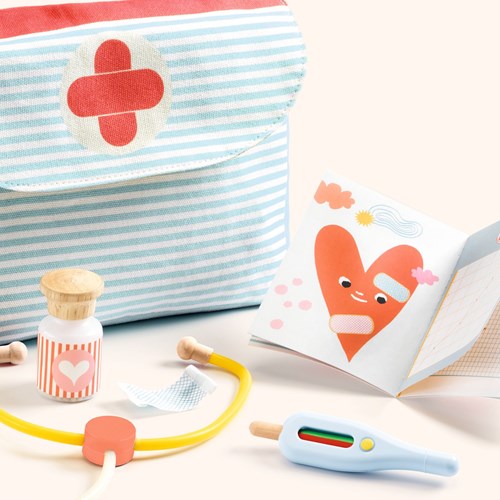 Djeco doctor accessories FSC 100% playset for children-2