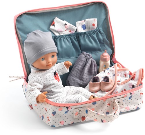 Djeco doll suitcase POMEA Baby POMEA La valise de Vanille toy-2