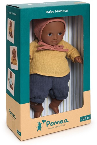 Djeco dolls 32 cm baby doll Mimosa - soft doll with sleepy eyes-3