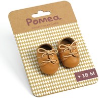 Djeco doll clothing Brown shoes for baby doll accessory-3