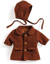 Djeco doll clothing autumn jacket and hat - outfit for dolls 30-34 cm