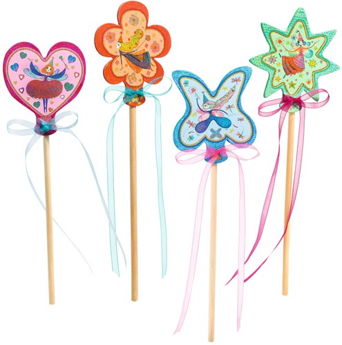 Djeco craft set Little Fairies - creative magic wands making kit