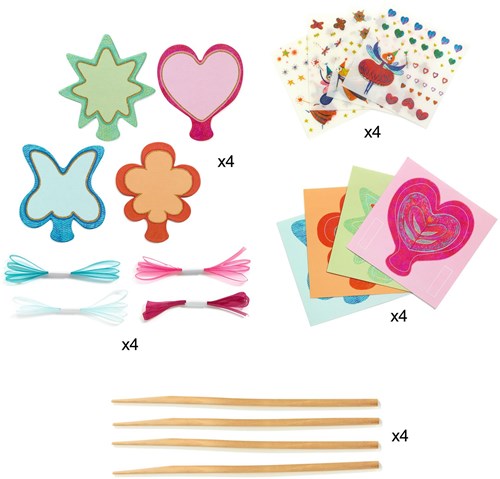 Djeco craft set Little Fairies - creative magic wands making kit-2