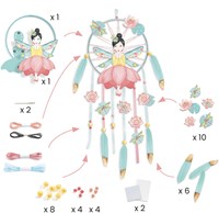 Djeco craft set dreamcatcher Lotus Fairy - creative kit for kids-2