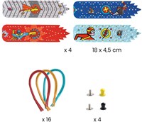 Djeco craft set Superpower - creative wristbands FSC MIX-3
