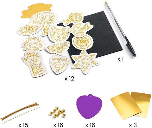 Djeco craft set lucky charms - creative toy FSC MIX-3