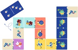Djeco educational game Domino small animals FSC cardboard