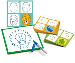 Djeco drawing set educational toy Step by Step Animo and Co