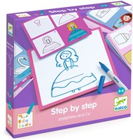 Djeco drawing set Step by Step Joséphine and Co - educational toy-2