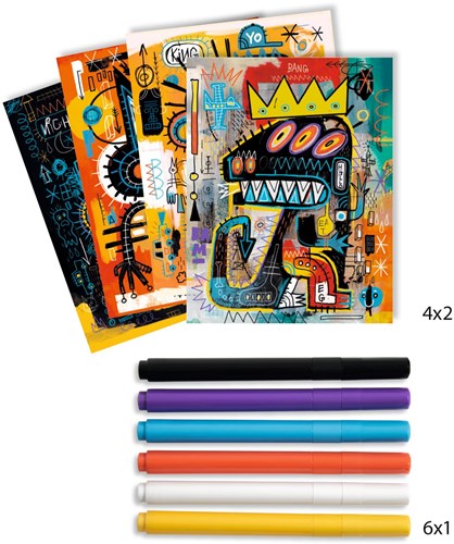 Djeco art puzzle Brooklyn - Basquiat for kids-3